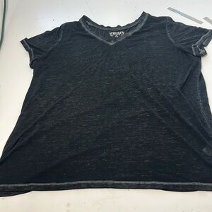 Mudd XXL Road-trip Tee Short Sleeve V Neck Sheer T Shirt